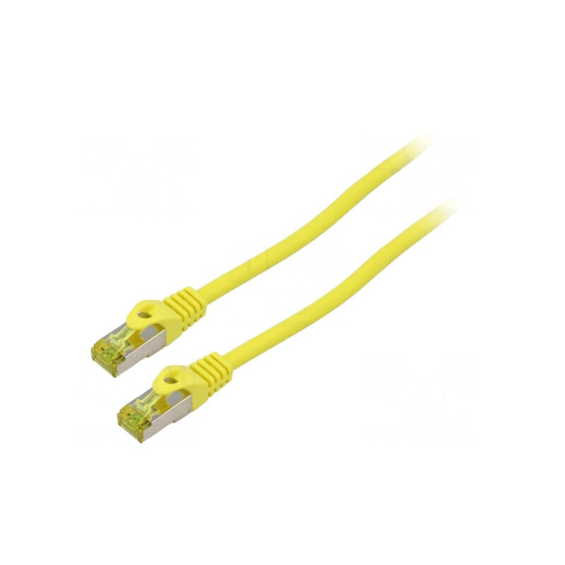 Cablul Patch S/FTP 6a LSZH Galben 1m 27AWG | Electronic-mag.ro | Componente Electronice