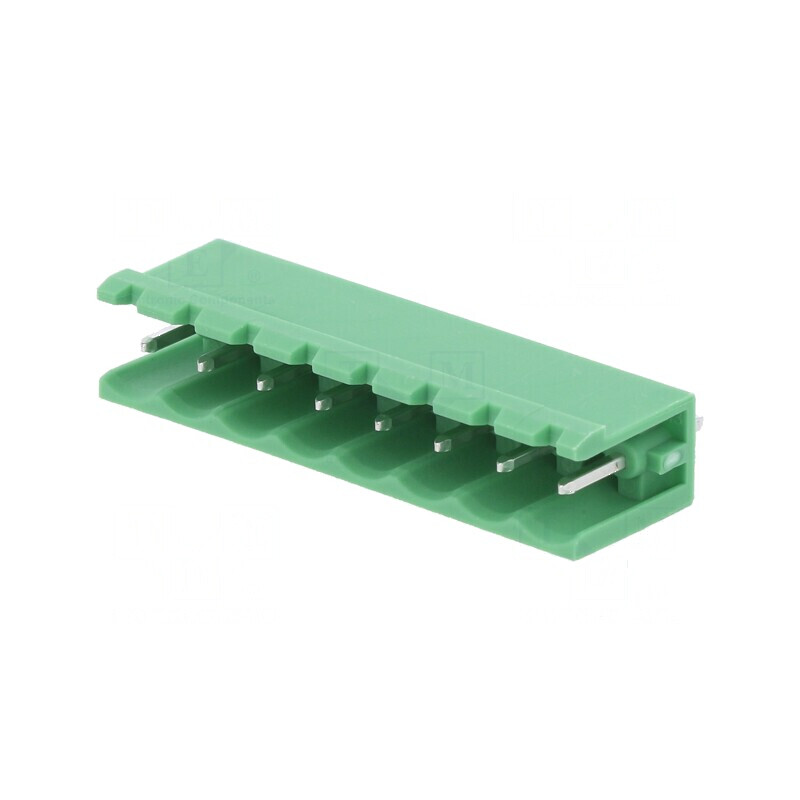 Regletă de conexiuni deconectabilă 5mm cu 8 socluri dreptunghiulare | Electronic-mag.ro | Componente Electronice