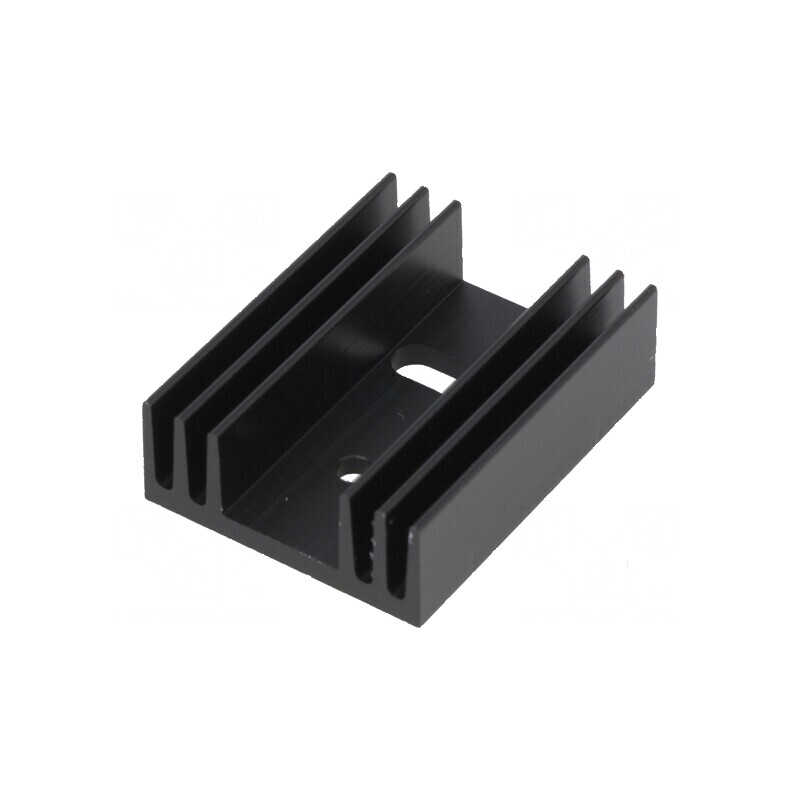 Radiator extrudat TO220 negru 37,5mm x 29mm x 11,5mm | Electronic-mag.ro | Componente Electronice