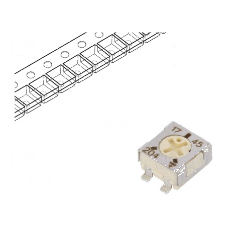 Potenţiometru SMD 200kΩ 250mW ±20% Montare Singură Tură | Electronic-mag.ro | Componente Electronice