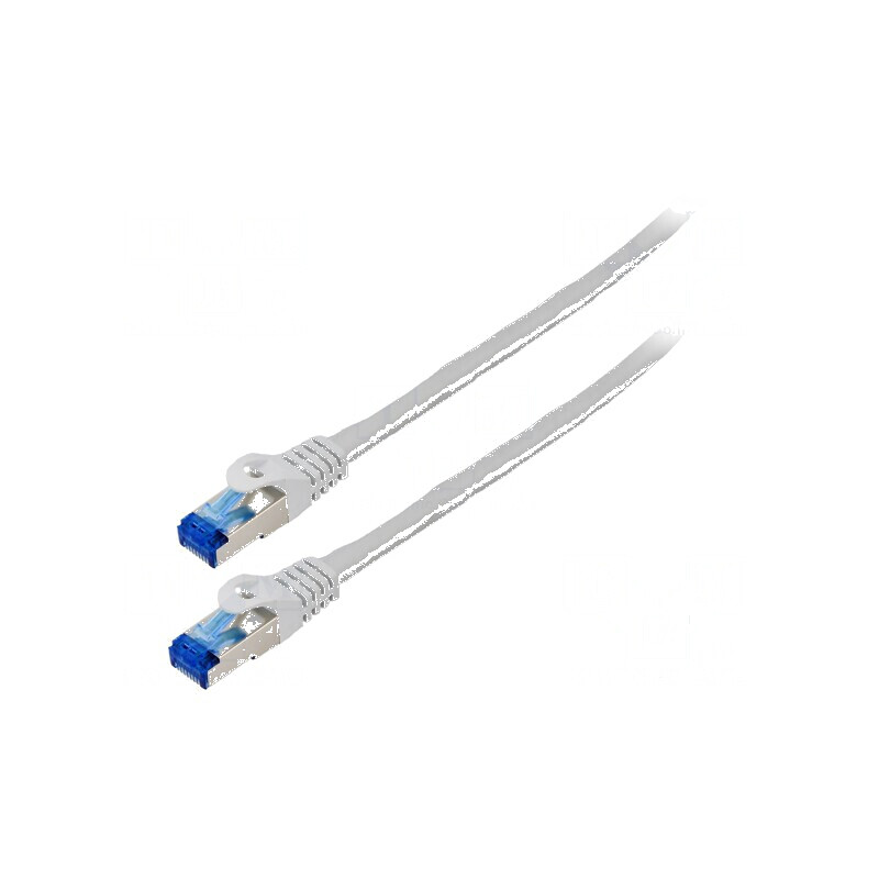 Cablul de rețea S/FTP 6a litat CCA LSZH gri 1,5m 26AWG | Electronic-mag.ro | Componente Electronice