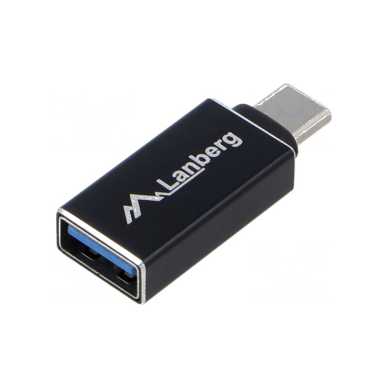 Adaptor USB 3.1 A la C, soclu negru, nichelat | Electronic-mag.ro | Componente Electronice