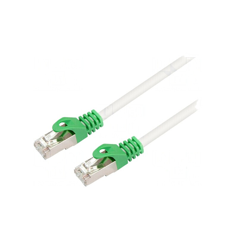 Patch cord S/FTP 6 LSZH gri 0,5m 27AWG | Electronic-mag.ro | Componente Electronice