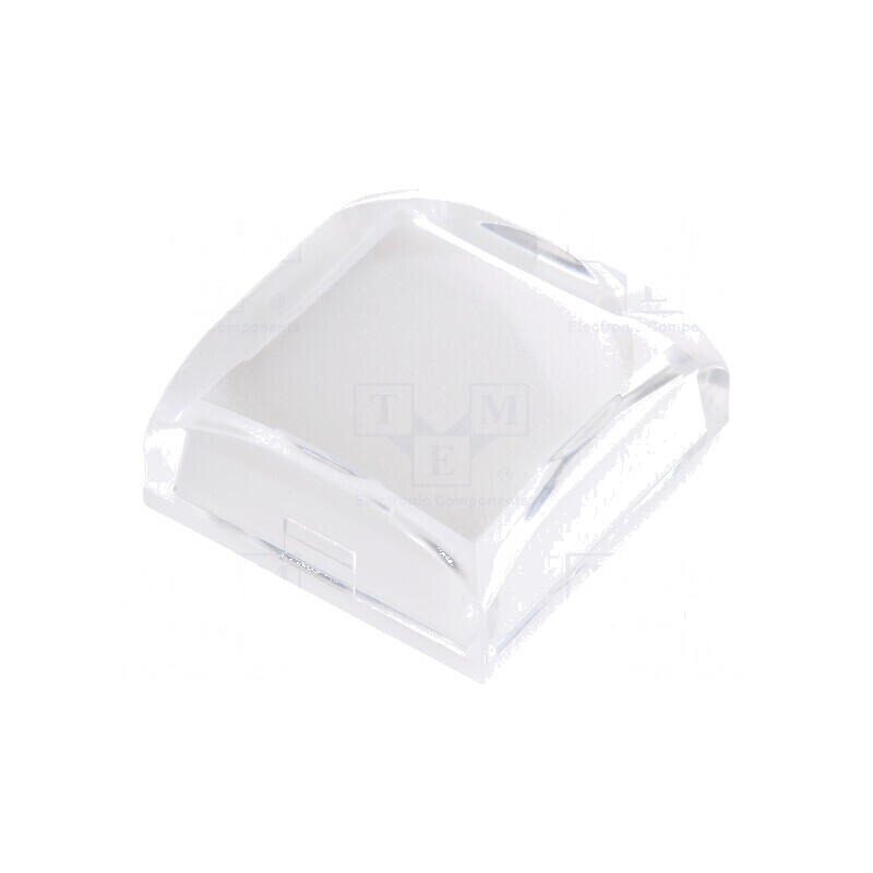 Capișon KP 17,4x17,4x7mm negru și transparent | Electronic-mag.ro | Componente Electronice