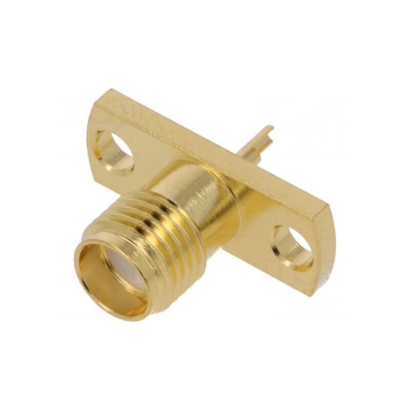 Conector SMA soclu mamă drept pentru lipire pe panou | Electronic-mag.ro | Componente Electronice