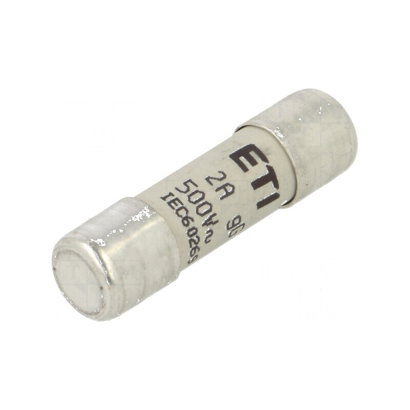 Siguranţă cilindrică gG 2A 500VAC 10,3x38mm | Electronic-mag.ro | Componente Electronice