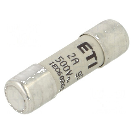 Siguranţă cilindrică gG 2A 500VAC 10,3x38mm | Electronic-mag.ro | Componente Electronice