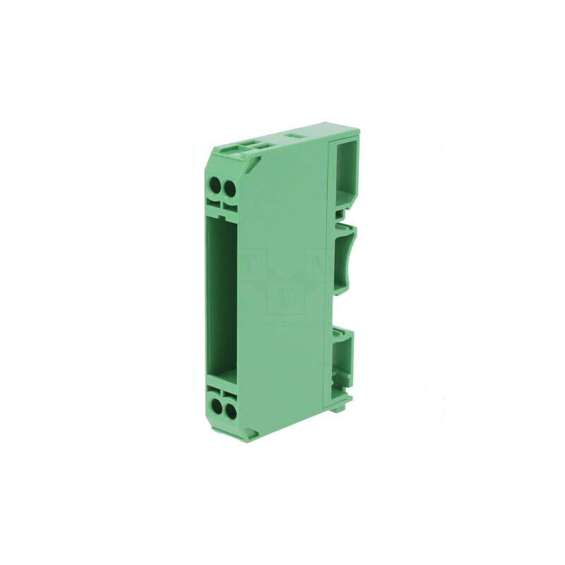Carcasă policarbonat verde UL94V-0 pentru şină DIN | Electronic-mag.ro | Componente Electronice