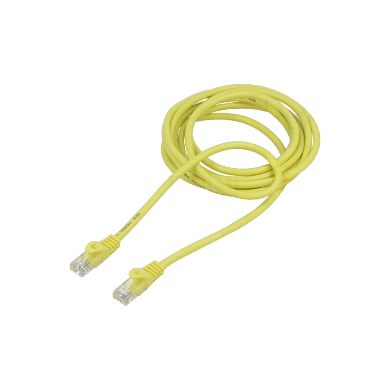 Cablu Patch U/UTP 6 litat CCA PVC galben 3m 26AWG | Electronic-mag.ro | Componente Electronice Cablu Patch U/UTP 6 litat CCA PVC galben 3m 26AWG | Electronic-mag.ro | Componente Electronice