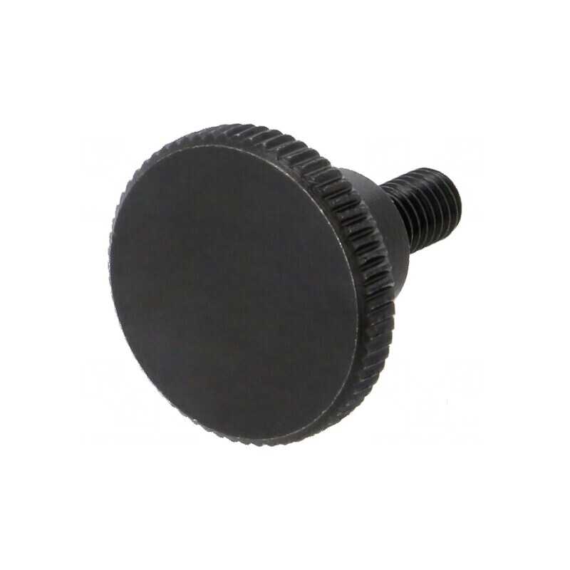Buton reglabil Ø 12mm, Filet M3, 6mm, H: 7,5mm, Oţel | Electronic-mag.ro | Componente Electronice