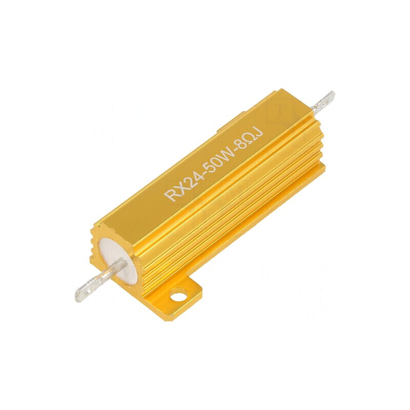 Rezistor bobinat cu radiator 8Ω 50W ±5% 50ppm/°C pentru lipit | Electronic-mag.ro | Componente Electronice Rezistor bobinat cu radiator 8Ω 50W ±5% 50ppm/°C pentru lipit | Electronic-mag.ro | Componente Electronice