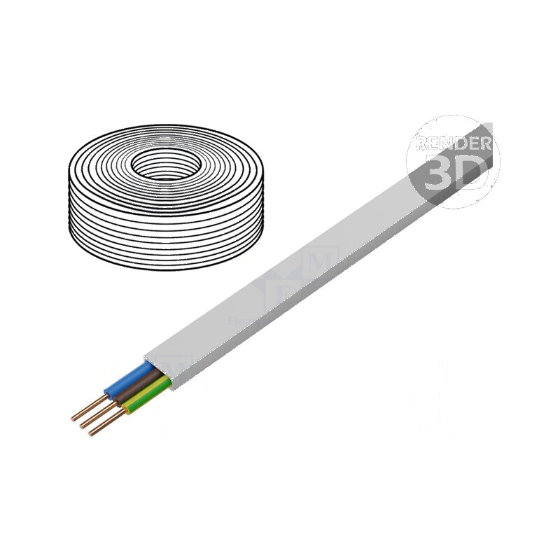Cablu de alimentare BiTinstal H(p) 3G1,5mm2 LSZH | Electronic-mag.ro | Componente Electronice