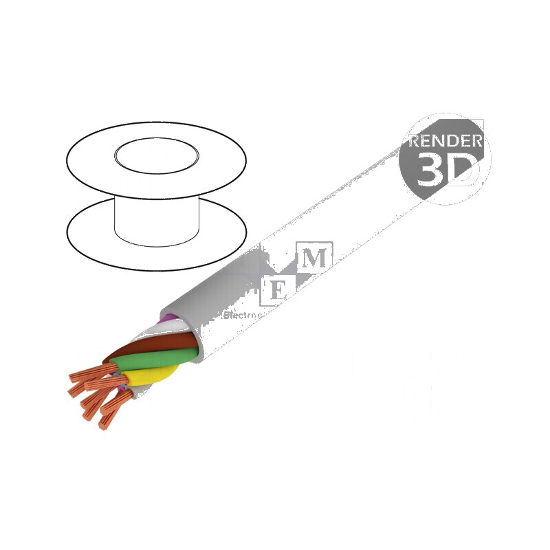 Cablu ELITRONIC LIYY 7x0,34mm2 neecranat 250V gri | Electronic-mag.ro | Componente Electronice Cablu ELITRONIC LIYY 7x0,34mm2 neecranat 250V gri | Electronic-mag.ro | Componente Electronice