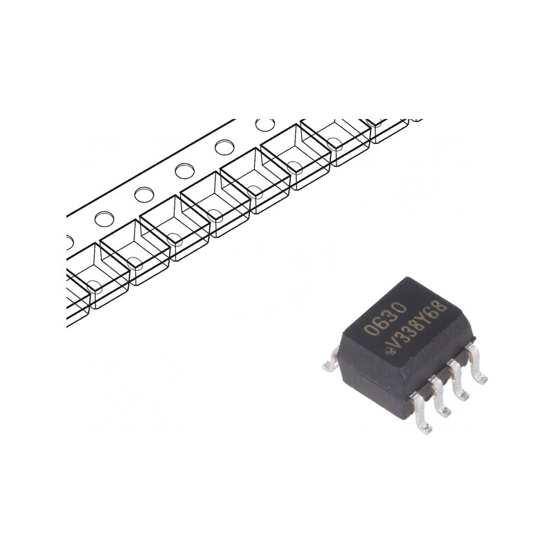 Optocuplor SMD 2 Canale 6kV 10Mbps SO8 VO06xxT | Electronic-mag.ro | Componente Electronice