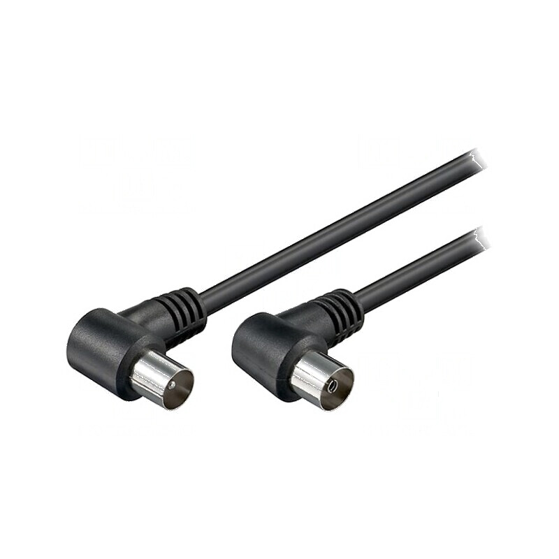 Cablu coaxial 2,5m negru 75Ω | Electronic-mag.ro | Componente Electronice