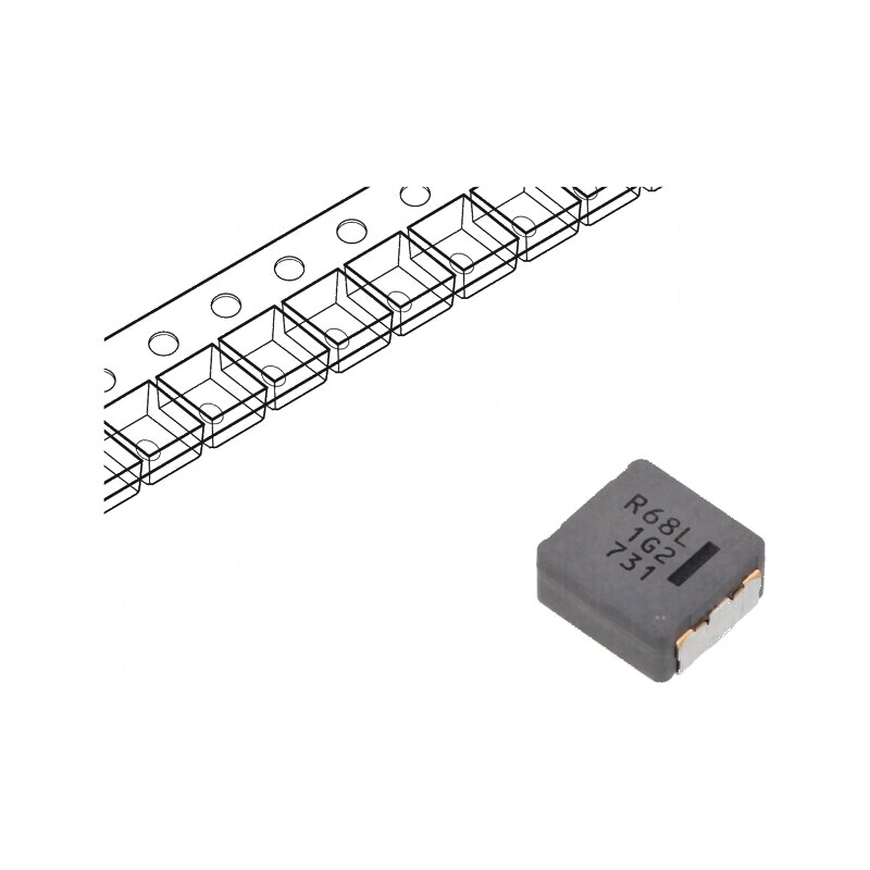 Inductor SMD 680nH 40A 1,75mΩ 10,9x10x5mm -40÷150°C | Electronic-mag.ro | Componente Electronice Inductor SMD 680nH 40A 1,75mΩ 10,9x10x5mm -40÷150°C | Electronic-mag.ro | Componente Electronice