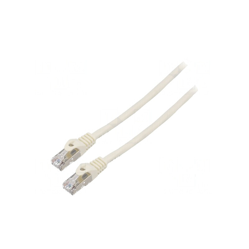 Cablu Patch F/UTP 6 litat CCA PVC alb 2m 26AWG 1buc. | Electronic-mag.ro | Componente Electronice