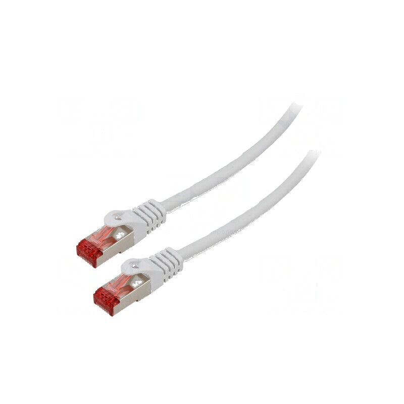 Cablul Patch S/FTP 6 litat LSZH gri 1m 26AWG | Electronic-mag.ro | Componente Electronice