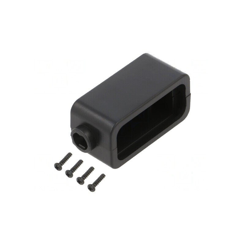 Carcasă universală ABS neagră 22mm x 51mm x 24mm UL94V-0 | Electronic-mag.ro | Componente Electronice