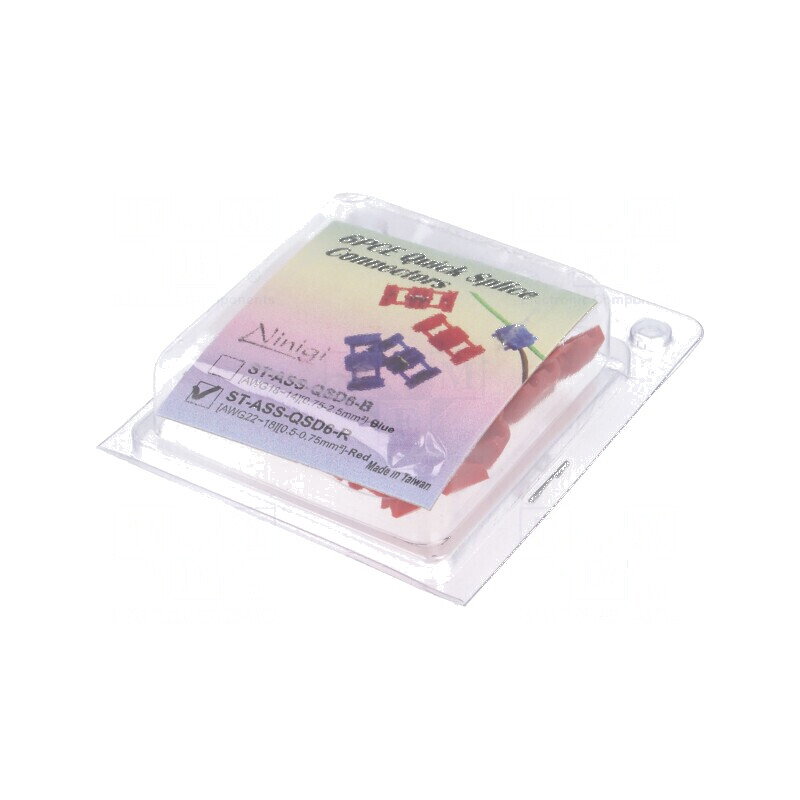 Conector rapid IDC 0,5-0,75mm² cablu roșu - 6 bucăți | Electronic-mag.ro | Componente Electronice