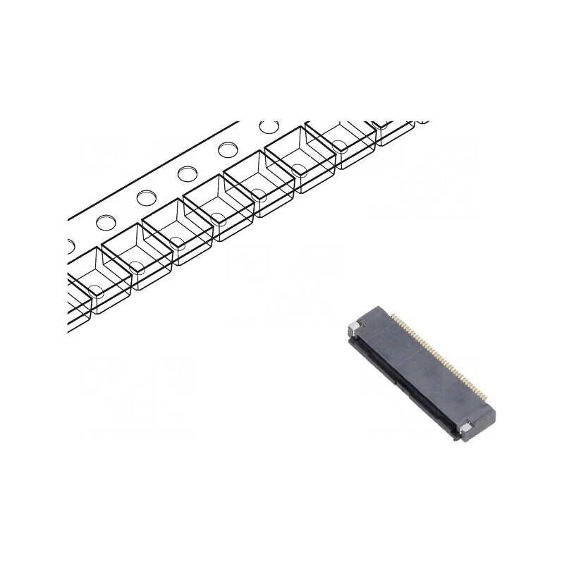 Conector FFC/FPC orizontal 40 pini inferioare ZIF | Electronic-mag.ro | Componente Electronice Conector FFC/FPC orizontal 40 pini inferioare ZIF | Electronic-mag.ro | Componente Electronice