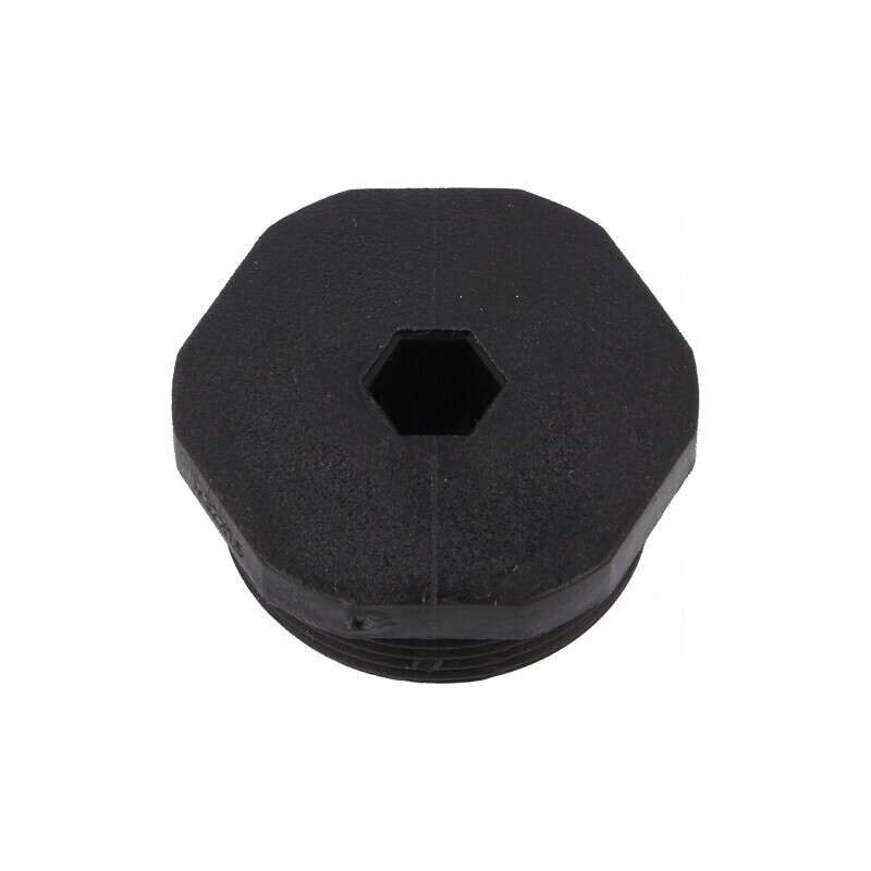 Capac de protecţie M32 1,5 IP68 poliamidă neagră 36mm | Electronic-mag.ro | Componente Electronice
