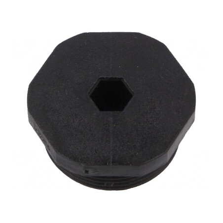 Capac de protecţie M32 1,5 IP68 poliamidă neagră 36mm | Electronic-mag.ro | Componente Electronice