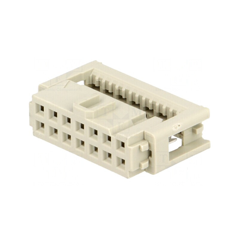 Conector IDC mufă mamă 14 PIN 1,27mm pentru cablu-bandă | Electronic-mag.ro | Componente Electronice