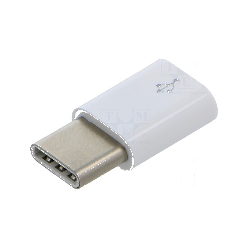 Adaptor alb pentru port micro USB B și USB C | Electronic-mag.ro | Componente Electronice Adaptor alb pentru port micro USB B și USB C | Electronic-mag.ro | Componente Electronice