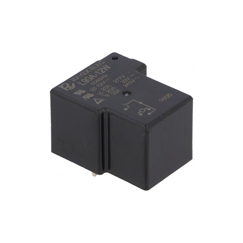 Releu electromagnetic SPST-NO 12VDC 30A L90 PCB | Electronic-mag.ro | Componente Electronice