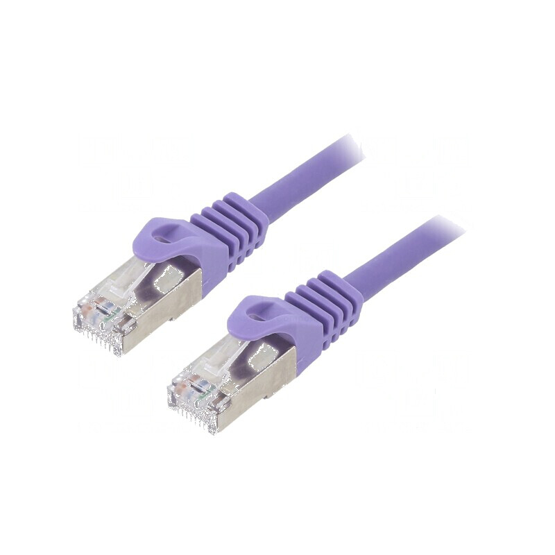 Cablul Patch S/FTP 6a LSZH violet 0,5m 27AWG | Electronic-mag.ro | Componente Electronice