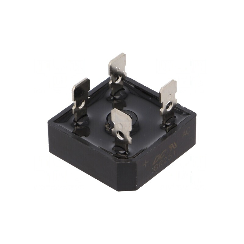 Punte redresoare monofazată Urmax 100V 25A BR-25 | Electronic-mag.ro | Componente Electronice