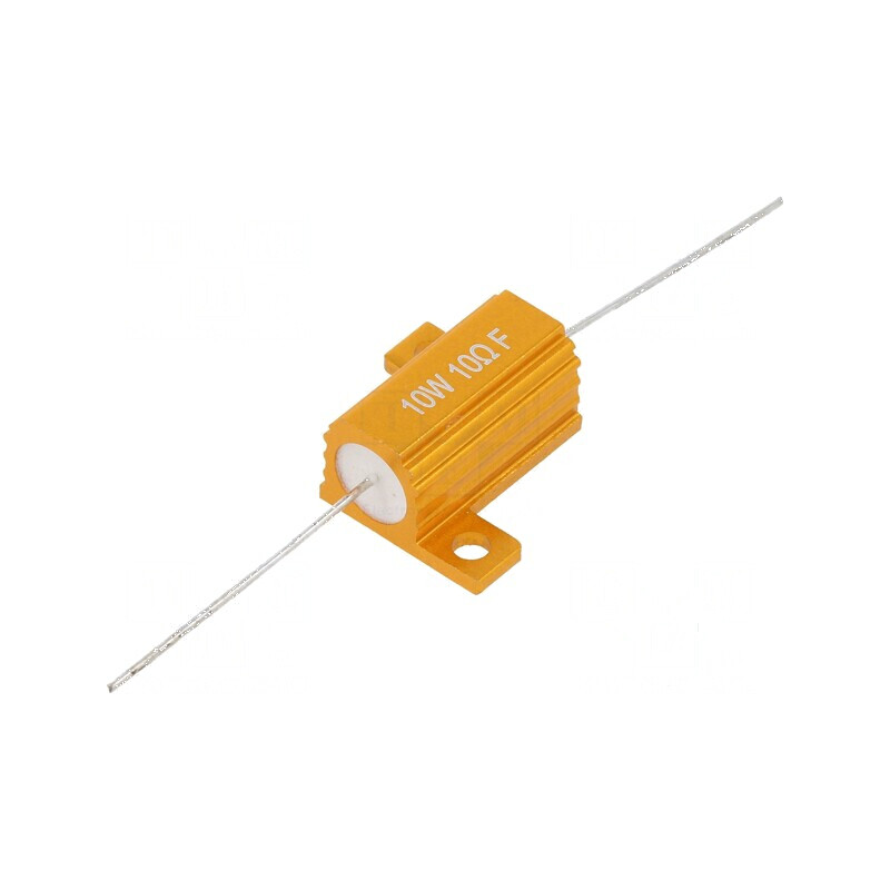 Rezistor bobinat cu radiator 10Ω 10W ±1% 50ppm/°C pentru lipit | Electronic-mag.ro | Componente Electronice