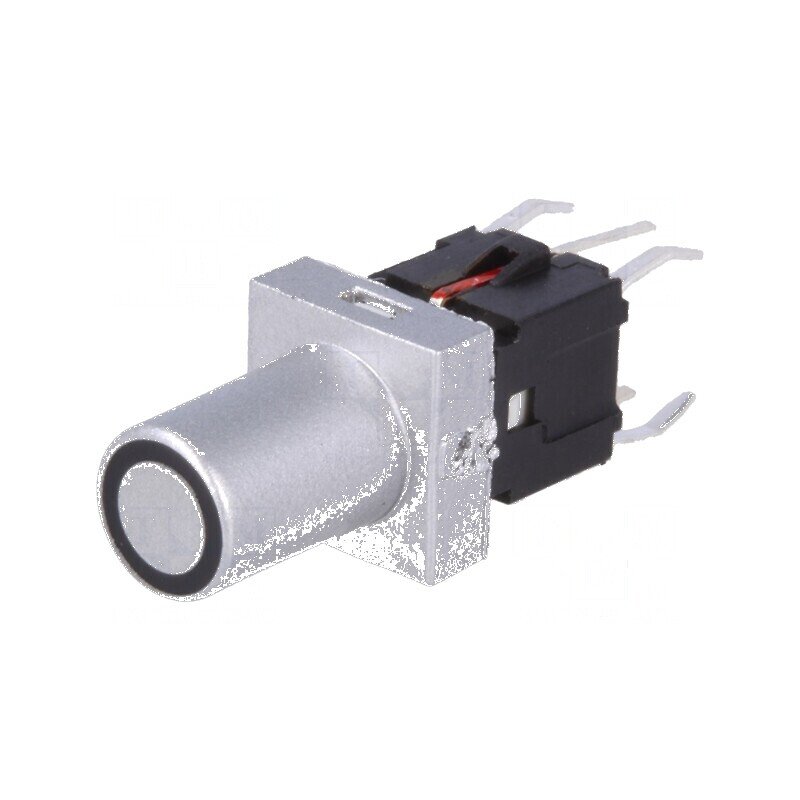 Comutator tastatură Poz: 2 SPST-NO 0,05A/12VDC argintie cu LED | Electronic-mag.ro | Componente Electronice