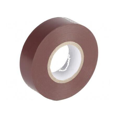 Bandă electroizolantă PVC 19mm x 20m, grosime 0,13mm, maro | Electronic-mag.ro | Componente Electronice