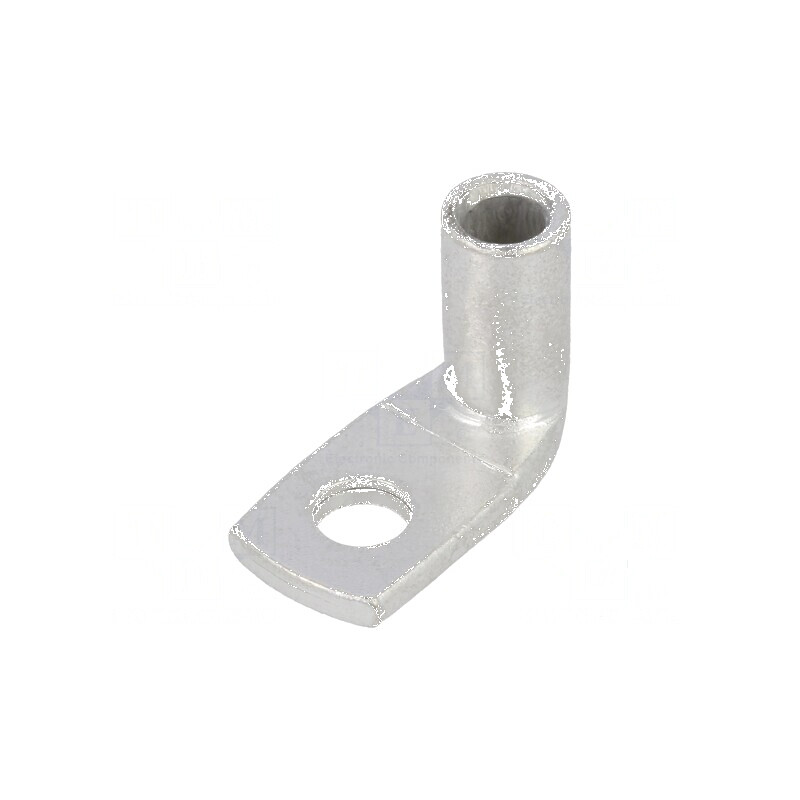 Vârf inelar tubular M6 16mm² crimpat cablu unghi 90° | Electronic-mag.ro | Componente Electronice