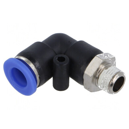 Racord push-in unghi PBT R 1/8 0÷60°C 0,95÷15bar | Electronic-mag.ro | Componente Electronice