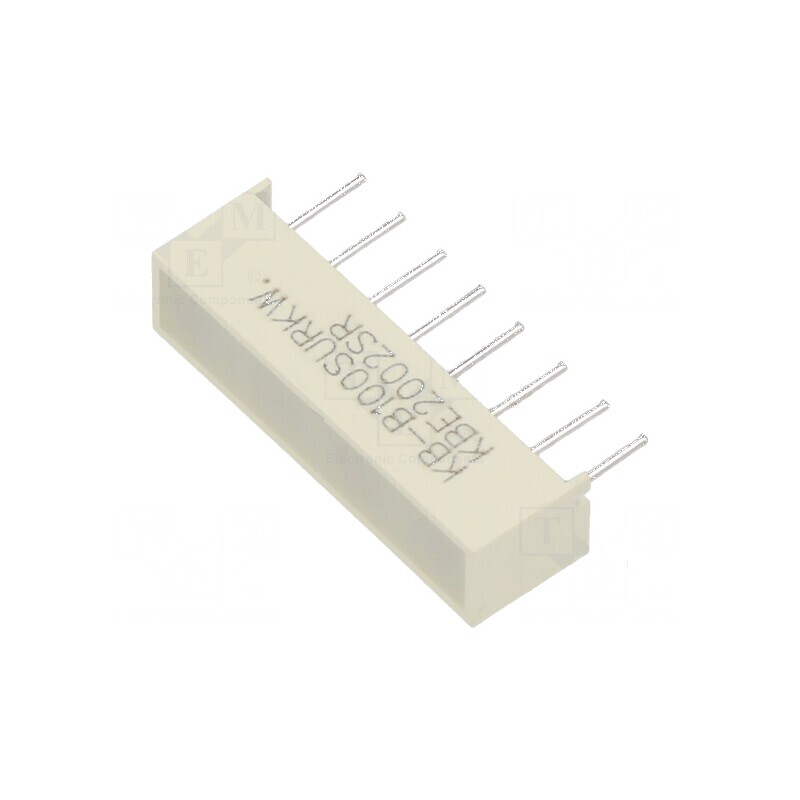 Afișaj LED roșu cu lentilă albă difuză λd: 630nm 200-370mcd | Electronic-mag.ro | Componente Electronice