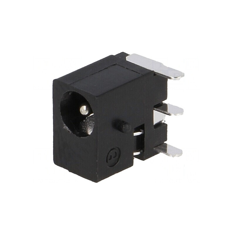 Conector alimentare DC soclu tată 3,4/1,4mm pentru PCB THT | Electronic-mag.ro | Componente Electronice