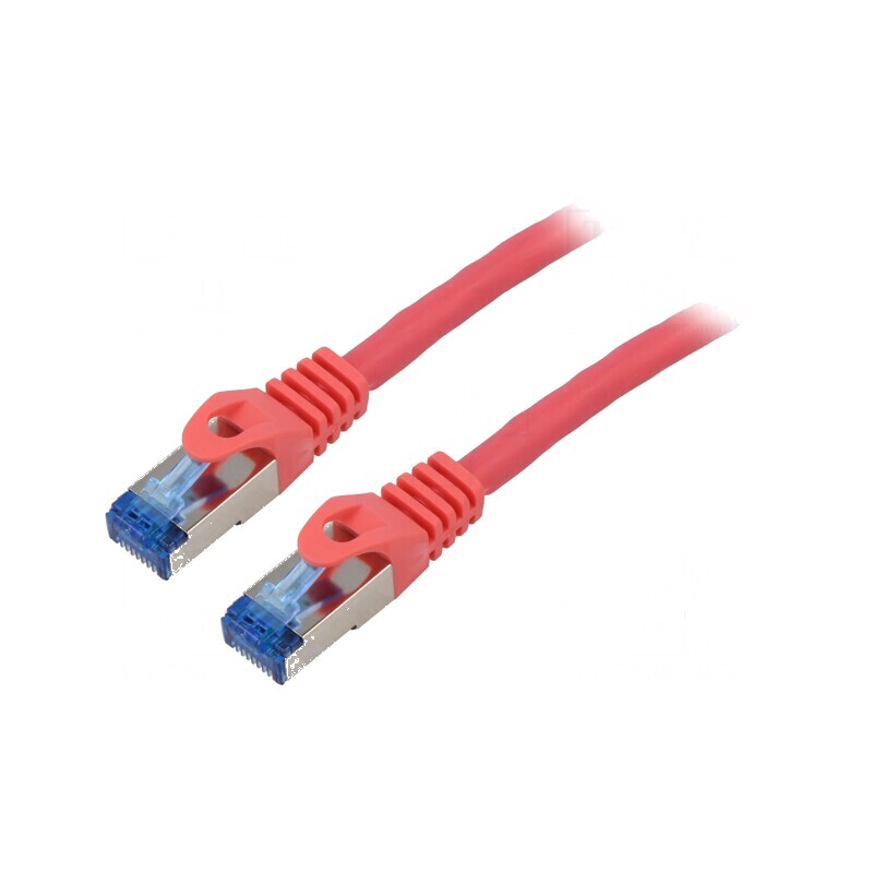 Cablul patch S/FTP 6a litat CCA LSZH roșu 1m 26AWG Fire: 8 | Electronic-mag.ro | Componente Electronice Cablul patch S/FTP 6a litat CCA LSZH roșu 1m 26AWG Fire: 8 | Electronic-mag.ro | Componente Electronice