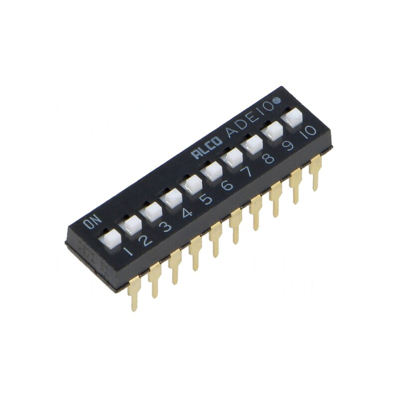 Comutator DIP-SWITCH 10 Secţiuni OFF-ON 0,1A/24VDC | Electronic-mag.ro | Componente Electronice Comutator DIP-SWITCH 10 Secţiuni OFF-ON 0,1A/24VDC | Electronic-mag.ro | Componente Electronice