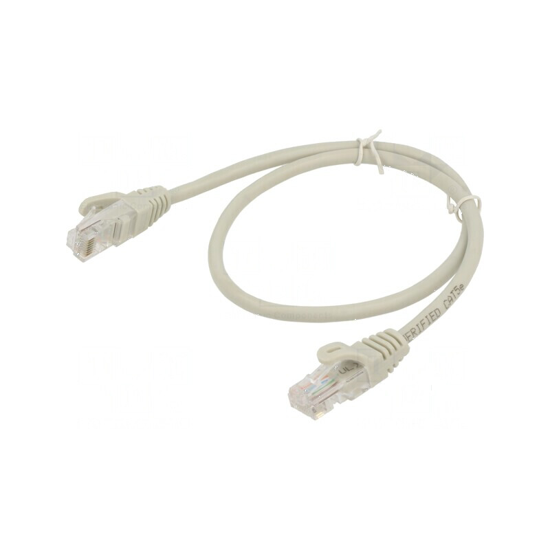 Cabluri Patch U/UTP 5e CCA gri 2m RJ45 | Electronic-mag.ro | Componente Electronice