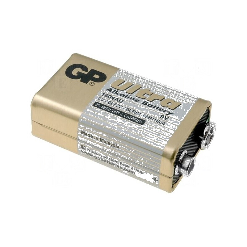 Baterie alcalină 9V 6F22 nereîncărcabilă 48,5x26,5x17,5mm | Electronic-mag.ro | Componente Electronice