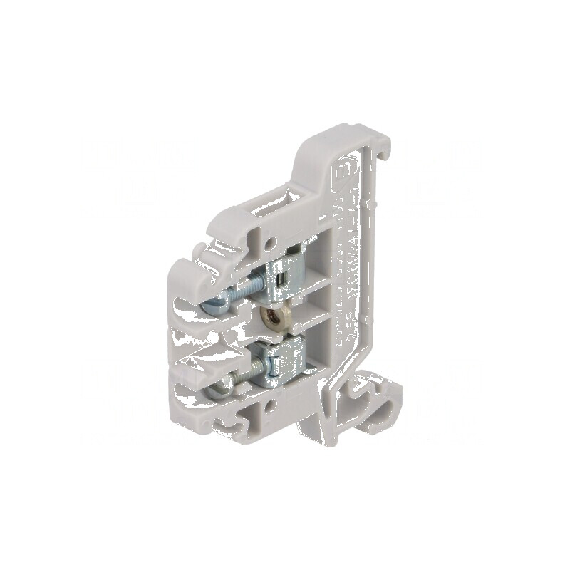 Term.îmbinare de şine 0,5-2,5mm2 gri TS35 cu 2 borne | Electronic-mag.ro | Componente Electronice