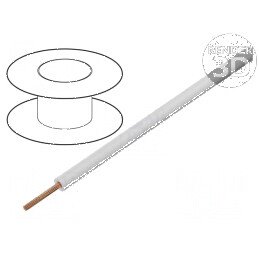 Cablu FlexiPlast-E 1x0,5mm2 litat Cu alb 500V 10A | Electronic-mag.ro | Componente Electronice