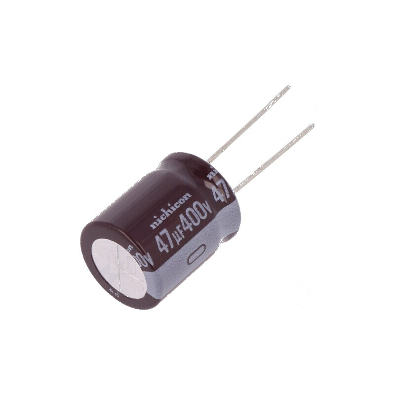 Condensator electrolitic THT 47uF 400VDC 16x20mm ±20% 520mA | Electronic-mag.ro | Componente Electronice