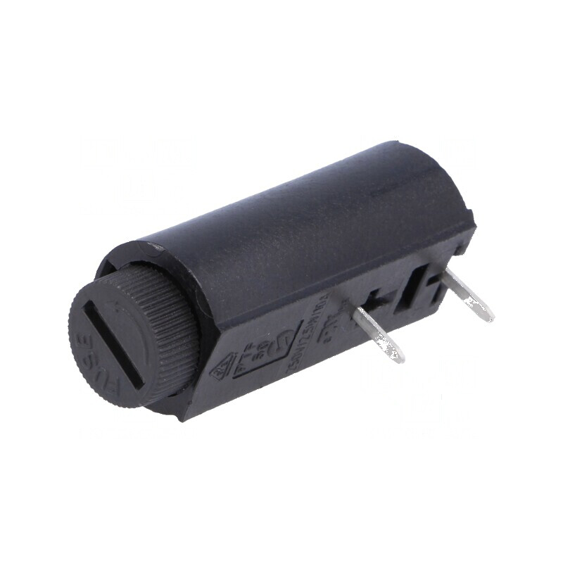 Clemă siguranţe cilindrice THT 5x20mm 10A UL94V-0 | Electronic-mag.ro | Componente Electronice