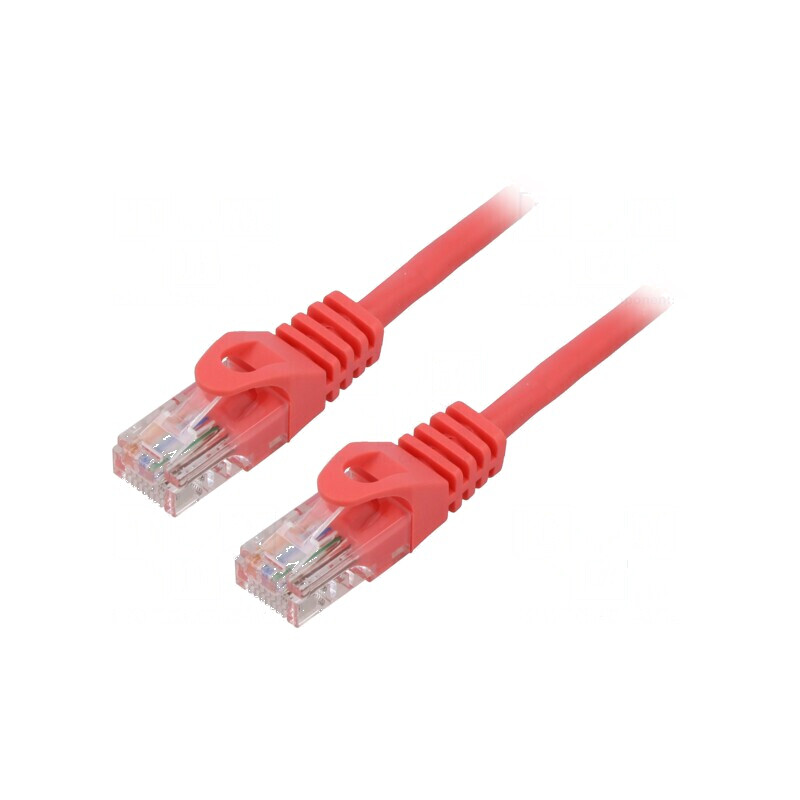 Cablu patch U/UTP 6 litat CCA PVC roșu 2m 26AWG - 1 bucată | Electronic-mag.ro | Componente Electronice Cablu patch U/UTP 6 litat CCA PVC roșu 2m 26AWG - 1 bucată | Electronic-mag.ro | Componente Electronice