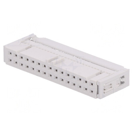 Conector IDC mufă mamă 30 PIN cu presare cablu gri | Electronic-mag.ro | Componente Electronice
