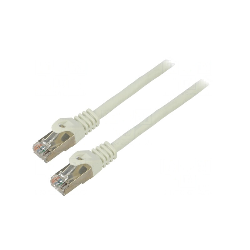 Cablul de rețea F/UTP 6 litat CCA PVC alb 1,5m 26AWG | Electronic-mag.ro | Componente Electronice